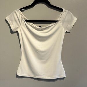 Dynamite White Off-Shoulder Top